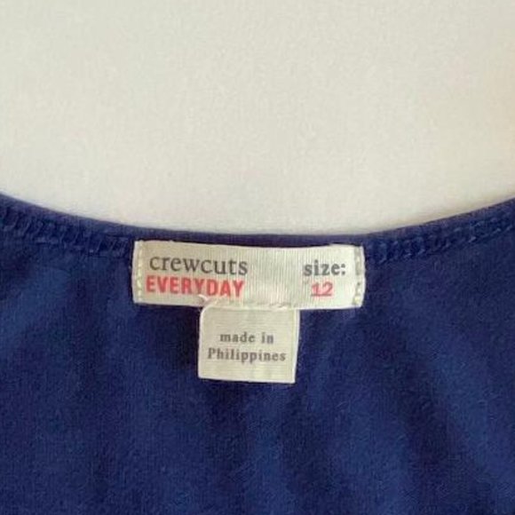 J. Crew Crewcuts Everyday Navy Blue Tank top with Eyelet Bow - Picture 7 of 12